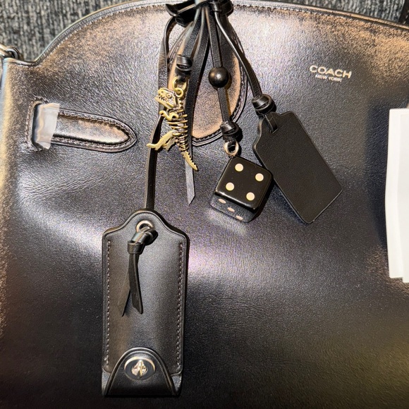 Coach Runway Empire Carryall 40 Bag in Hand Distressed Natural Grain Leather NWT - Picture 5 of 15